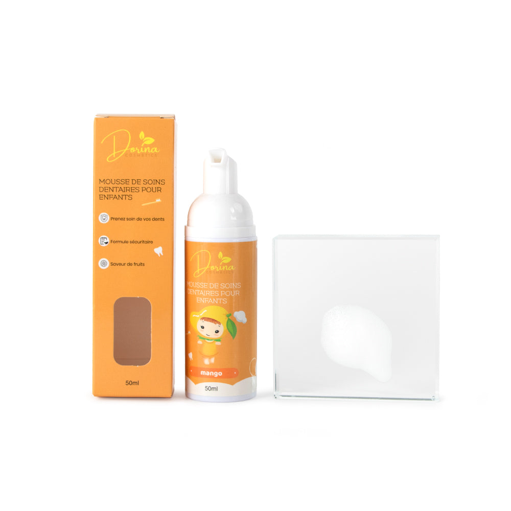 Mousse de dentifrice BIO aux fruits 🥭 pour enfants - BRILLADENT MANGUE 🥭