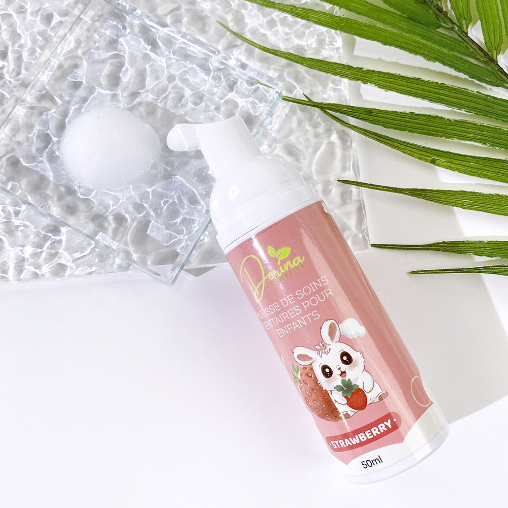 Mousse de dentifrice BIO aux fruits 🍓 pour enfants - BRILLADENT fraise 🍓