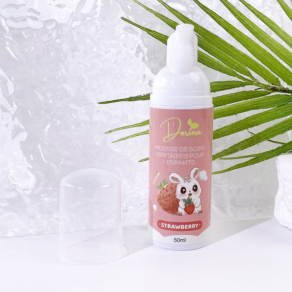 Mousse de dentifrice BIO aux fruits 🍓 pour enfants - BRILLADENT fraise 🍓