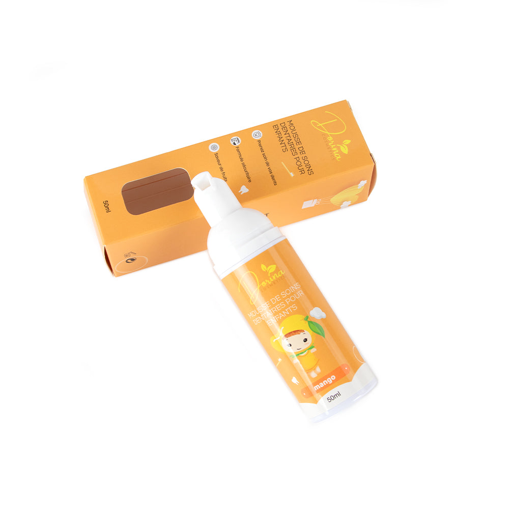 Mousse de dentifrice BIO aux fruits 🥭 pour enfants - BRILLADENT MANGUE 🥭