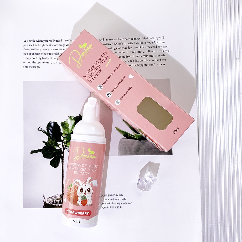Mousse de dentifrice BIO aux fruits 🍓 pour enfants - BRILLADENT fraise 🍓