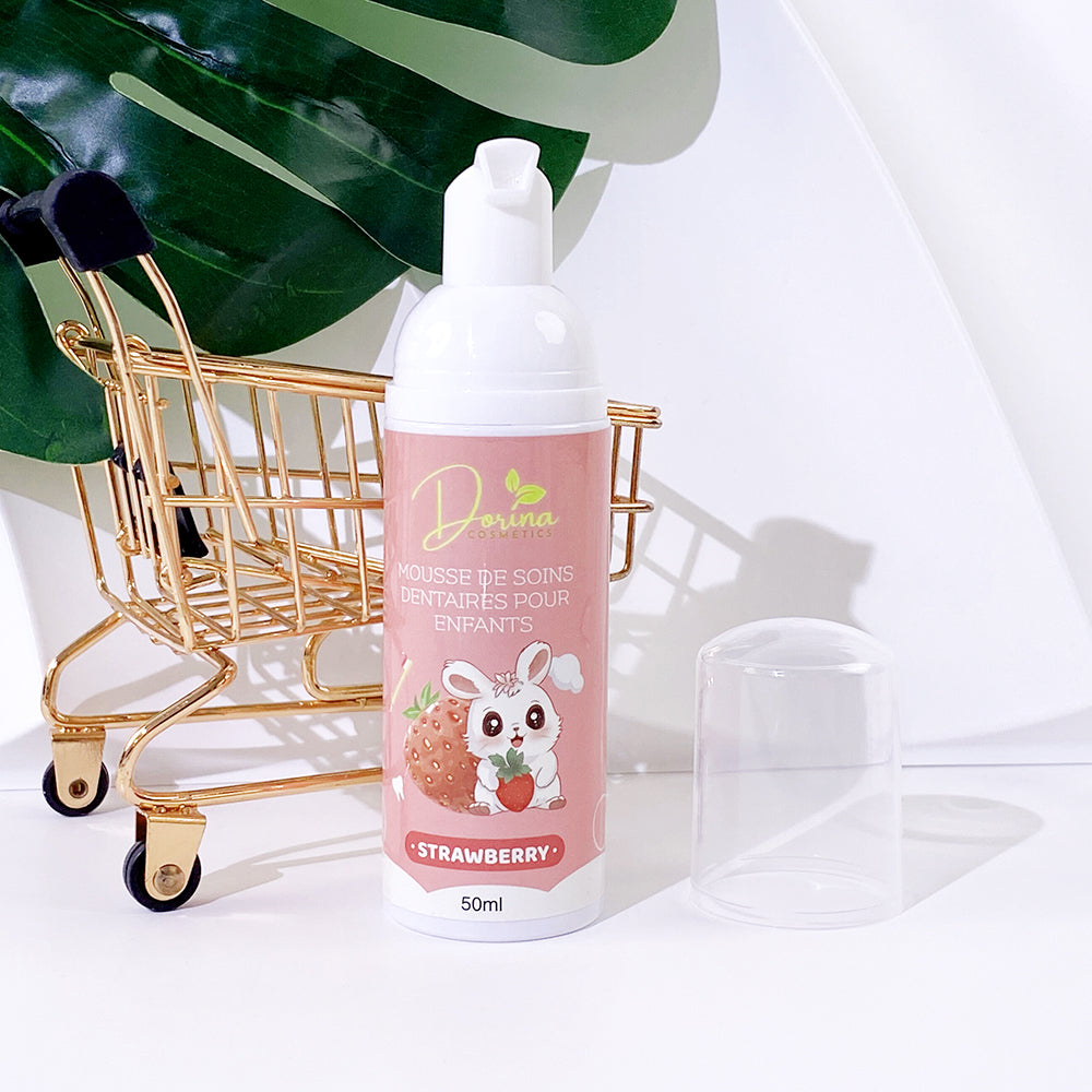 Mousse de dentifrice BIO aux fruits 🍓 pour enfants - BRILLADENT fraise 🍓