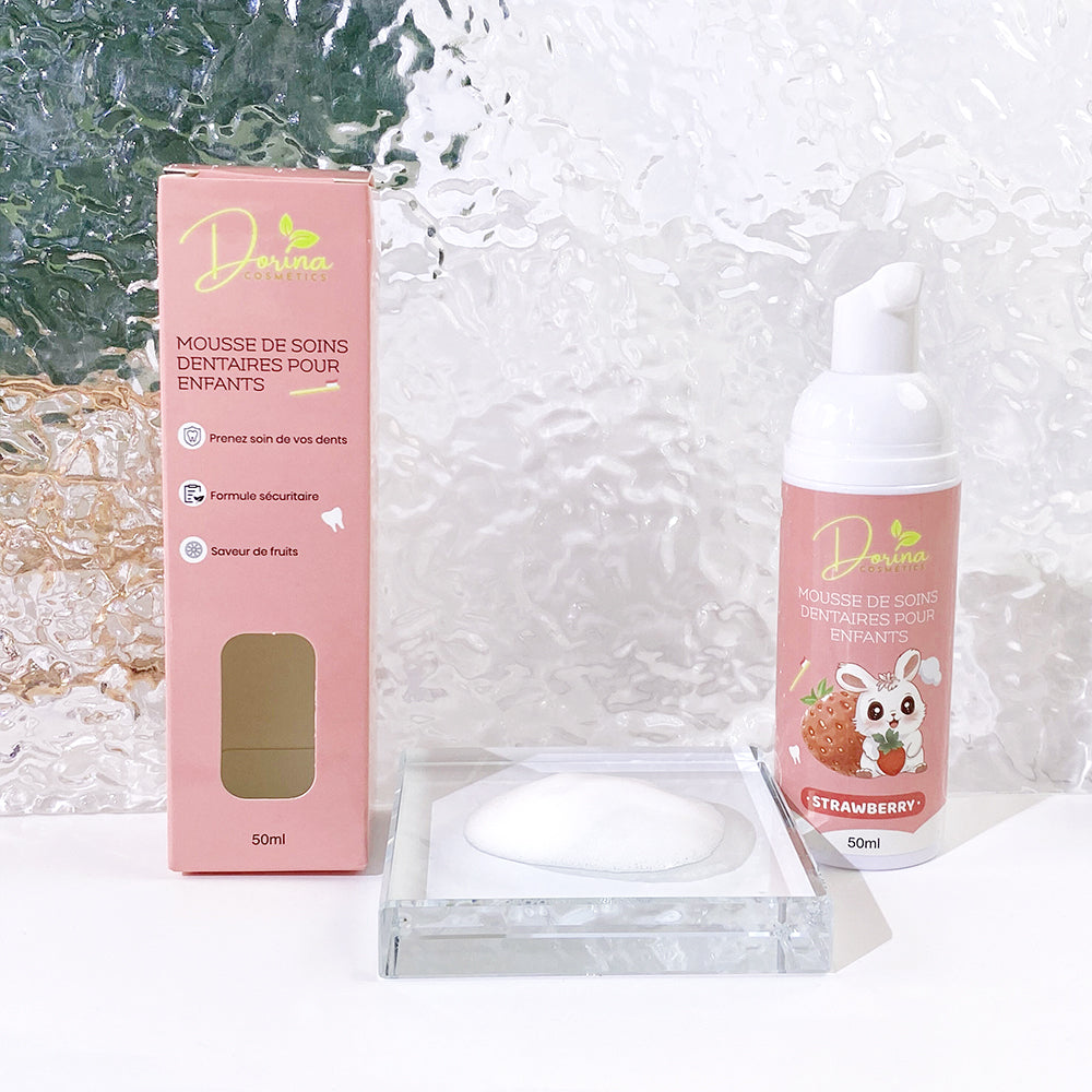 Mousse de dentifrice BIO aux fruits 🍓 pour enfants - BRILLADENT fraise 🍓