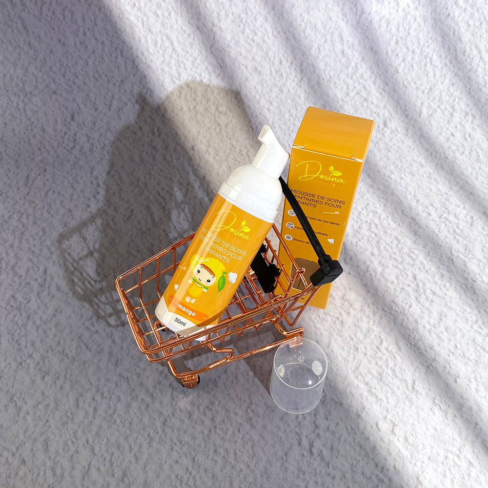 Mousse de dentifrice BIO aux fruits 🥭 pour enfants - BRILLADENT MANGUE 🥭