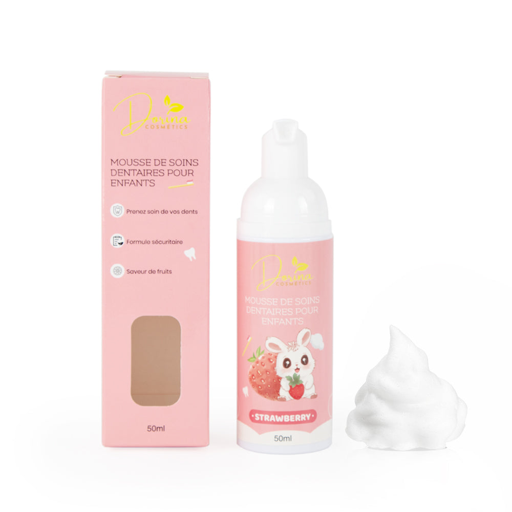Mousse de dentifrice BIO aux fruits 🍓 pour enfants - BRILLADENT fraise 🍓