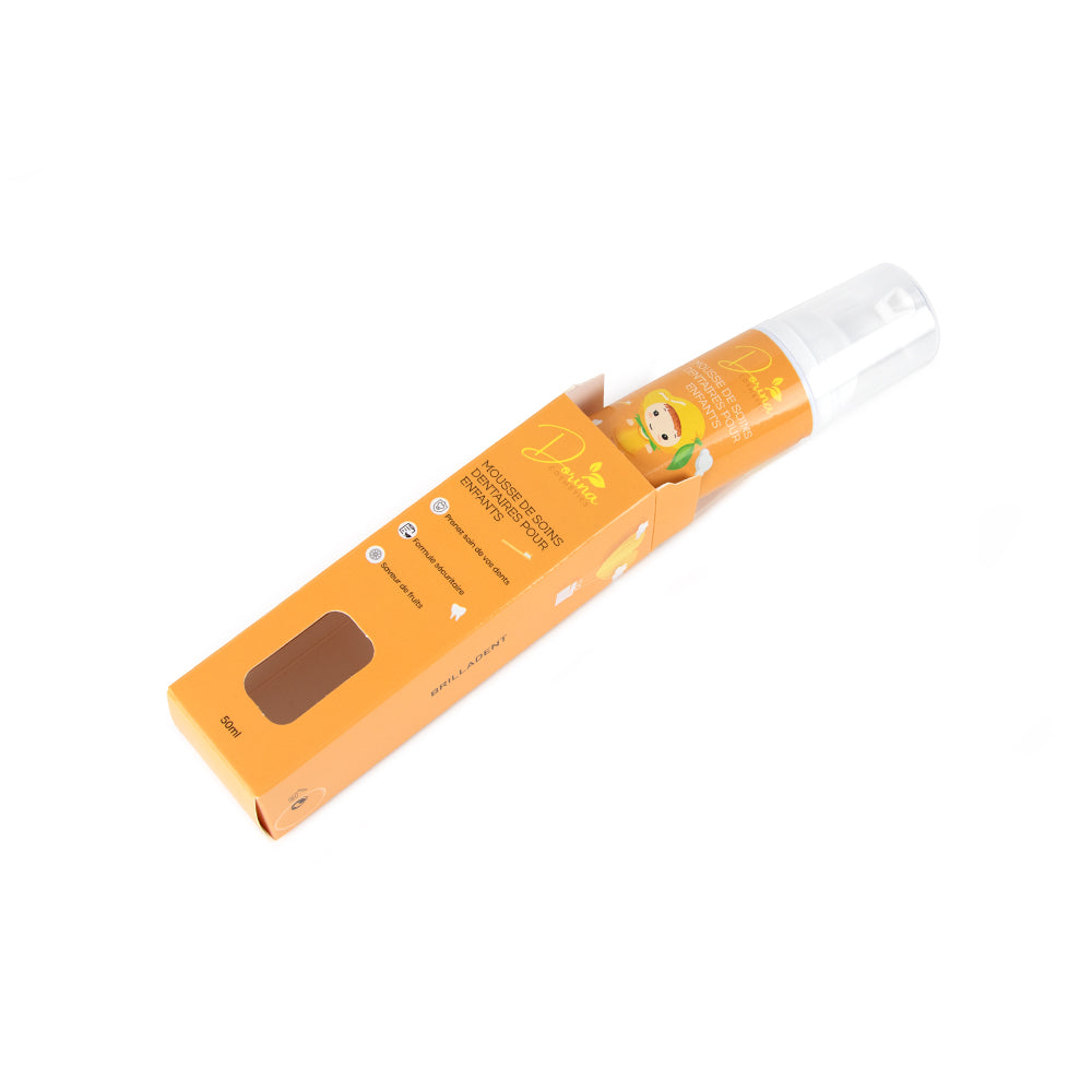 Mousse de dentifrice BIO aux fruits 🥭 pour enfants - BRILLADENT MANGUE 🥭