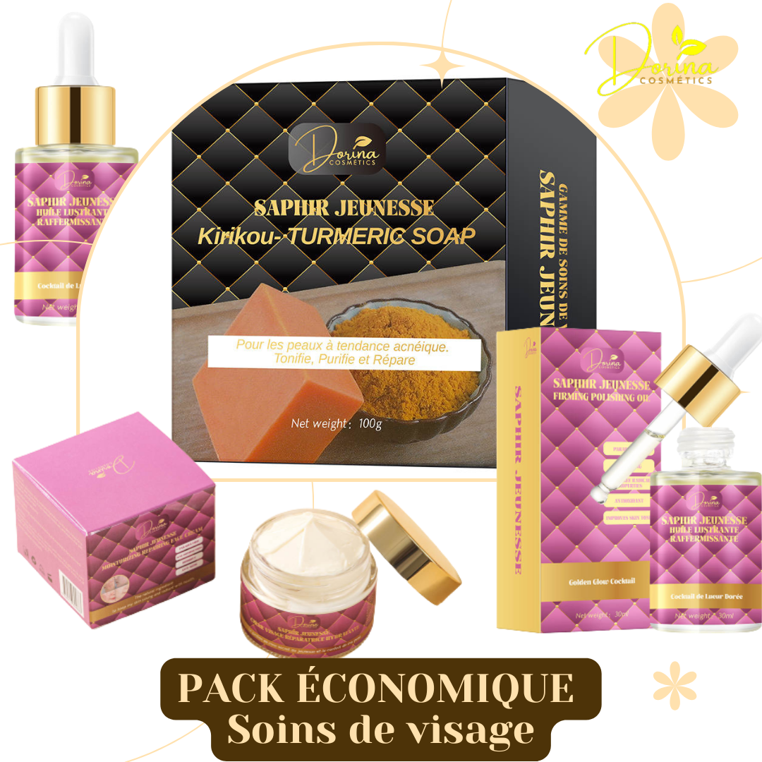 PACK économique soins de visage ANTI - ACNÉ - SAPHIR JEUNESSE
