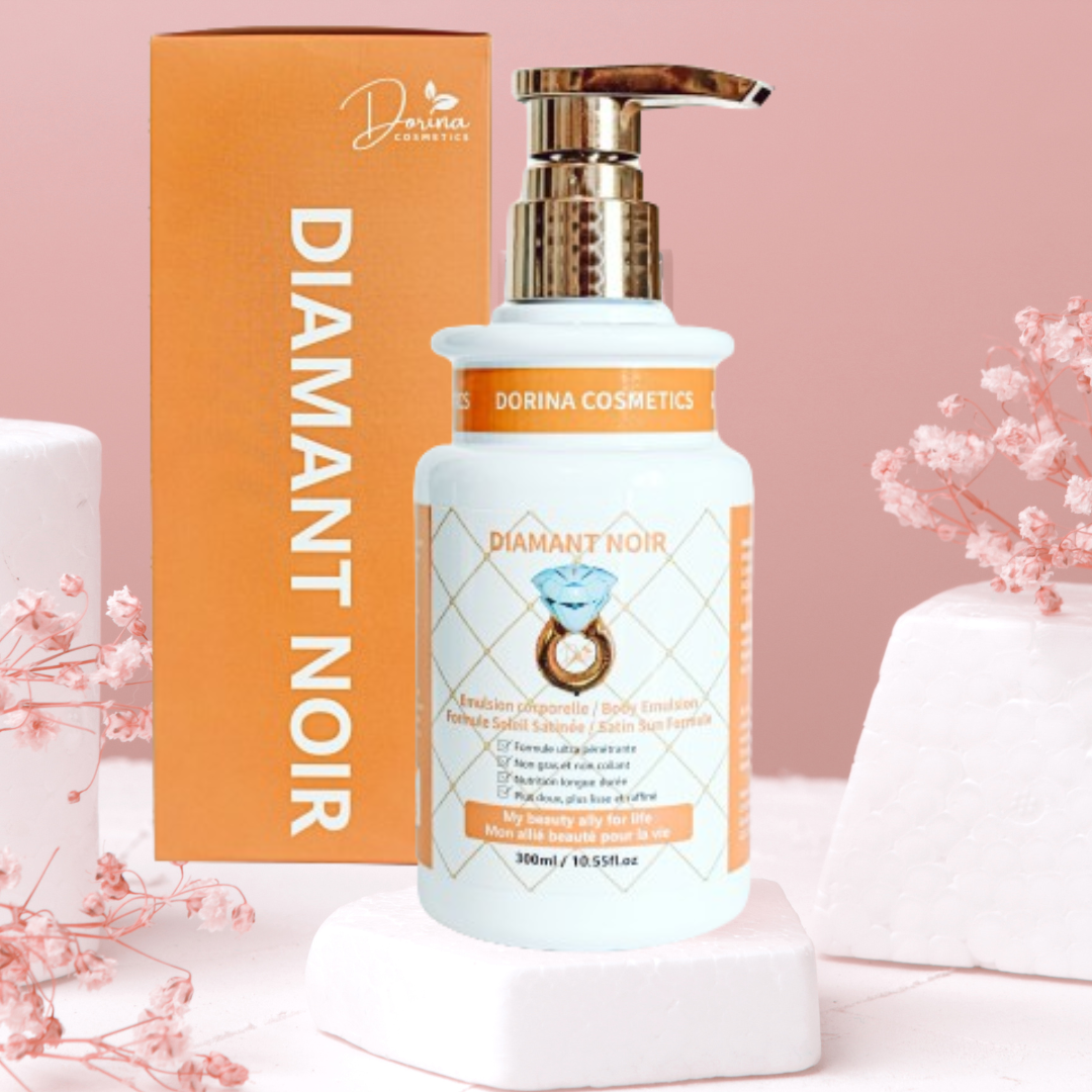 Émulsion Corporelle Hydratante Bio pour Peaux Sèches et Très Sèches – Diamant Noir Formule N°2 | Dorina Cosmetics