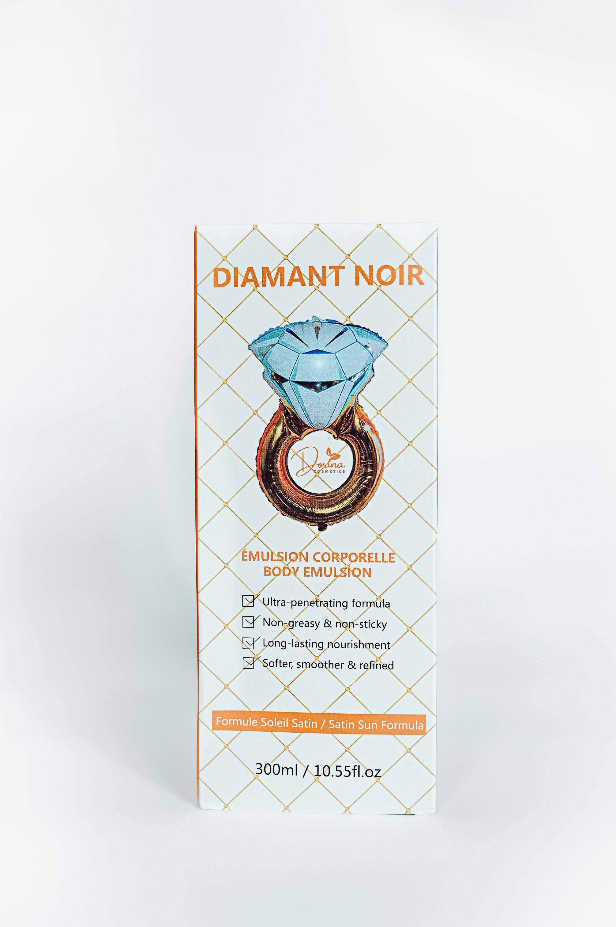 Émulsion Corporelle Hydratante Bio pour Peaux Sèches et Très Sèches – Diamant Noir Formule N°2 | Dorina Cosmetics