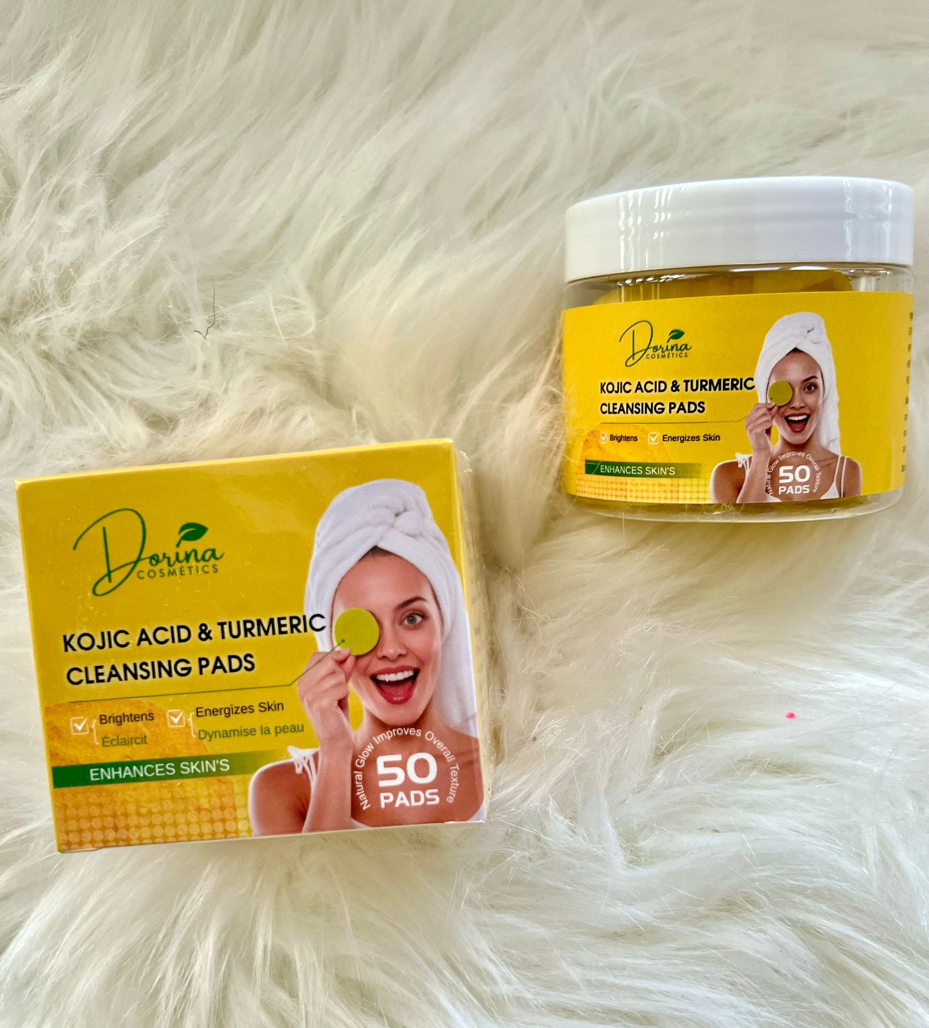 PADS Détoxifiants Visage Gingembre & Curcuma – Dorina Cosmetics