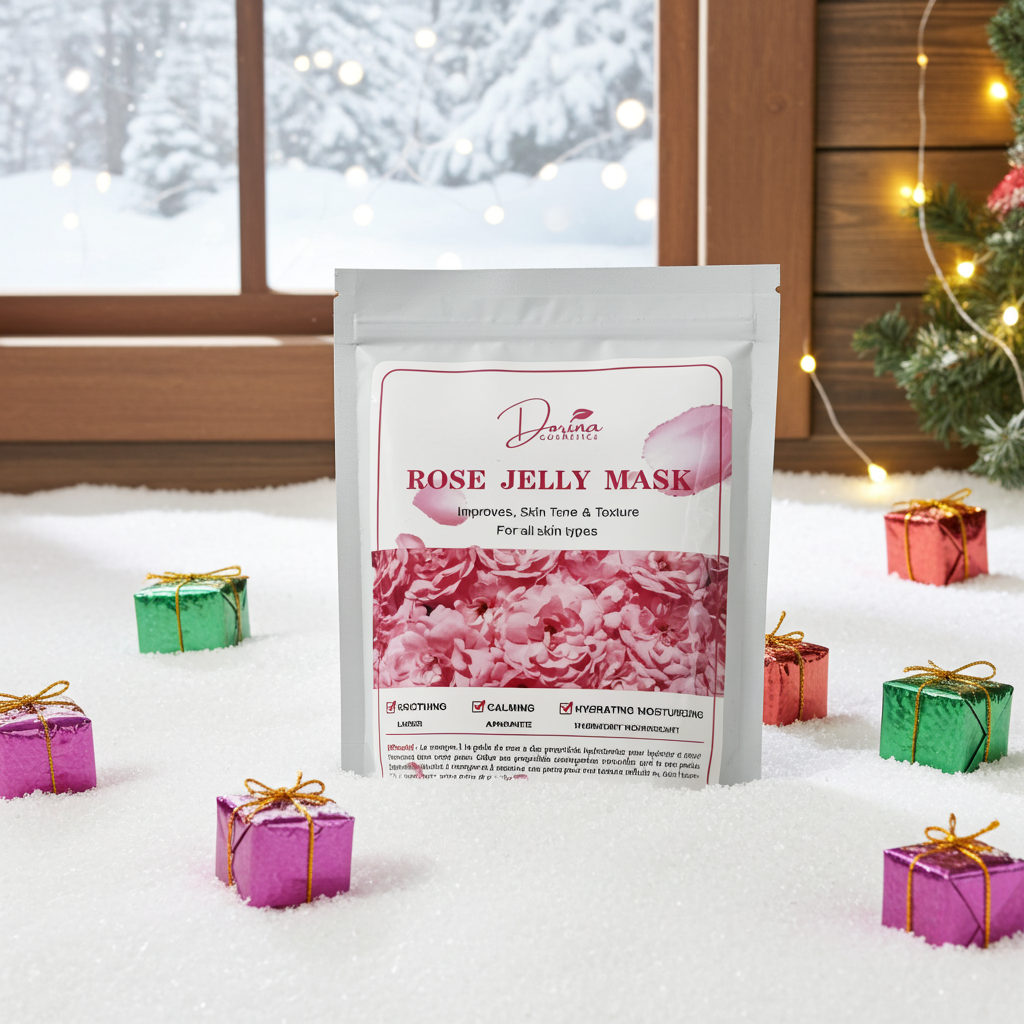 Poudre de Masque JELLY ROSE • Rose pure des champs • Anti-cernes • Masque jeunesse • Hydratation profonde • Éclat instantané