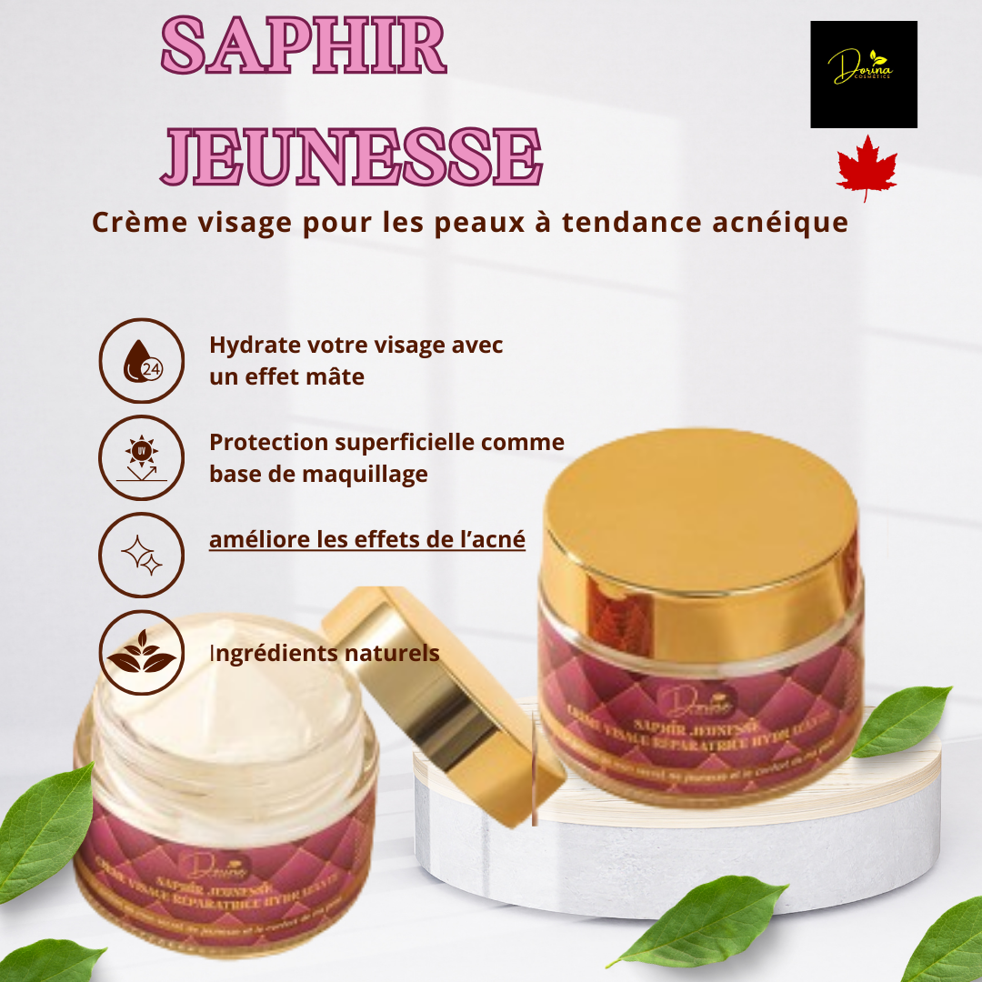 PACK économique soins de visage ANTI - ACNÉ - SAPHIR JEUNESSE