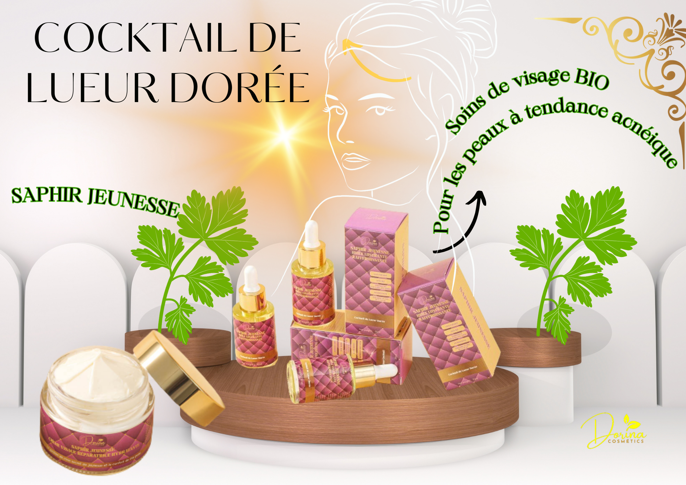 PACK économique soins de visage ANTI - ACNÉ - SAPHIR JEUNESSE